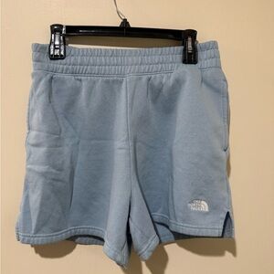 The North Face Light Blue Fleece Sweat Shorts - Size Medium